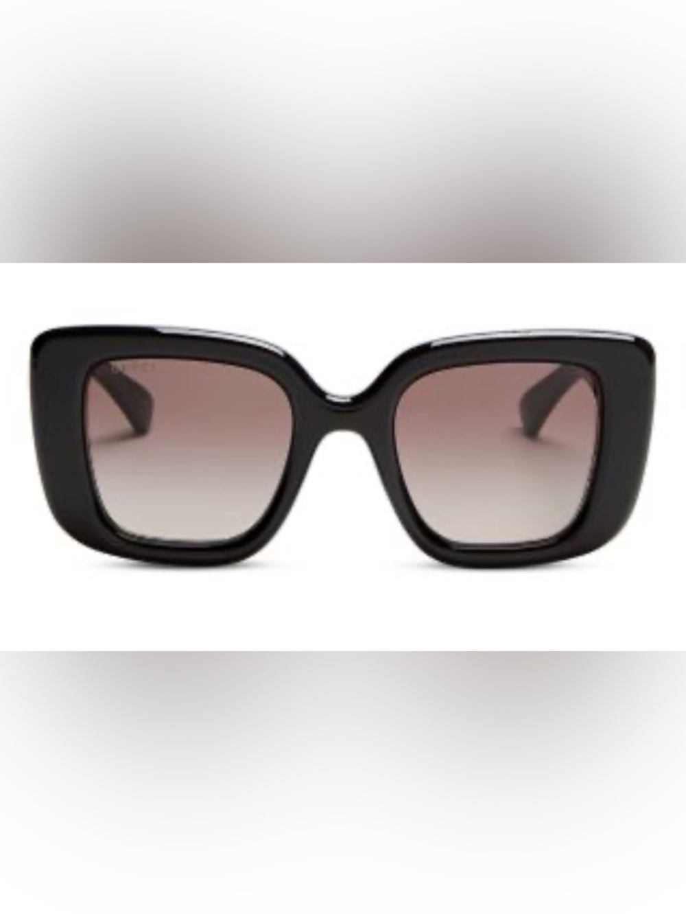 Gucci Black BUTTERFLY GOLD GG SUNGLASSES  50mm NEW $560 - Picture 2 of 14